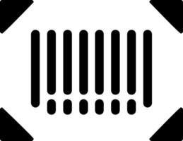 bar code glyph icoon vector