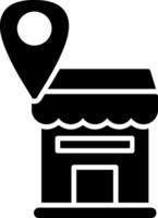 glyph-pictogram winkellocatie vector