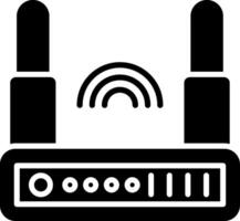 router glyph-pictogram vector