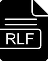 rlf het dossier formaat glyph icoon vector