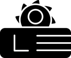 tafelzaag glyph icoon vector