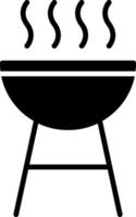 barbecue glyph-pictogram vector