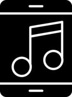 muziek glyph icoon vector