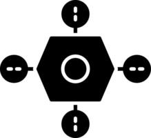 drone glyph-pictogram vector