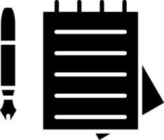 glyph-pictogram documenten vector
