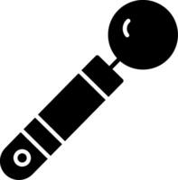 mond spiegel glyph icoon vector