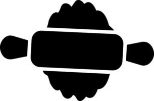 tortilla pin glyph icoon vector