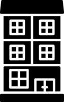 appartement glyph icoon vector