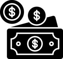 dollar glyph-pictogram vector