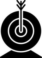 gericht op glyph icoon vector