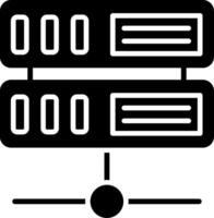 server glyph-pictogram vector