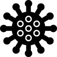 virus glyph-pictogram vector