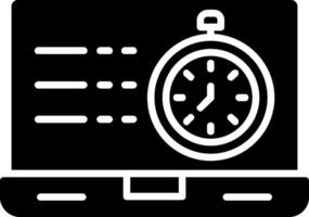 timer glyph icoon vector