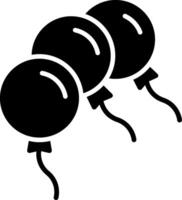 ballonnen glyph icoon vector