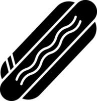 hotdog glyph-pictogram vector