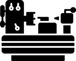 machine glyph-pictogram vector