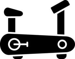 stationair fiets glyph icoon vector