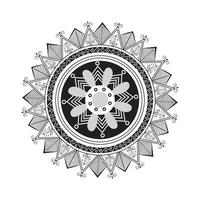 creatief gemakkelijk cirkel bloem bloemen mandala ontwerp voor vrij downloaden vector