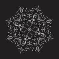 bloem gemakkelijk cirkel eps mandala patronen voor downloaden vector