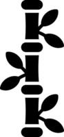 bamboe glyph icoon vector