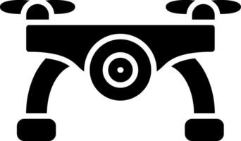 camera drone glyph-pictogram vector