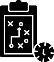 glyph-pictogram voor marketingstrategie vector