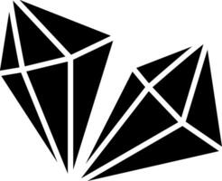 kristal glyph icoon vector