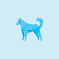 hond origami logo vector