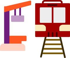 trein station vlak icoon vector