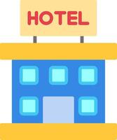 platte hotelpictogram vector