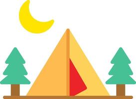 camping zone vlak icoon vector