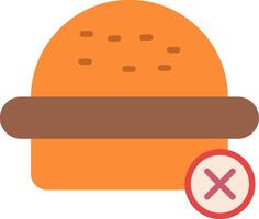 Nee hamburger vlak icoon vector