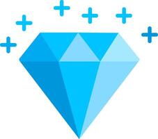 diamant plat icoon vector