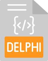 Delphi vlak icoon vector