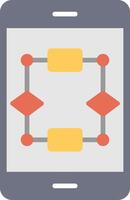 algoritme plat pictogram vector