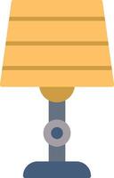 lamp plat pictogram vector