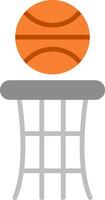 basketbal vlak icoon vector