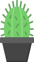 platte cactuspictogram vector