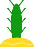 platte cactuspictogram vector