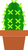 platte cactuspictogram vector