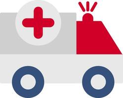 ambulance platte pictogram vector