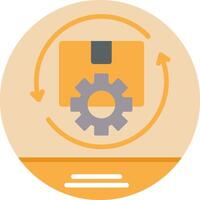 geïntegreerde logistiek vlak icoon vector