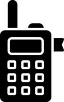 walkie talkie glyph-pictogram vector