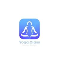 yoga vector logo voor apps