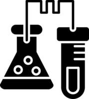 laboratorium glyph icoon vector