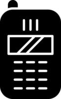 telefoon glyph icoon vector