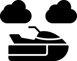 jetski glyph icoon vector