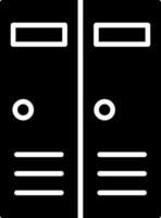 lockers glyph icon vector