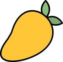 mango lijn gevulde icoon vector