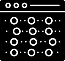 herkenning glyph icoon vector